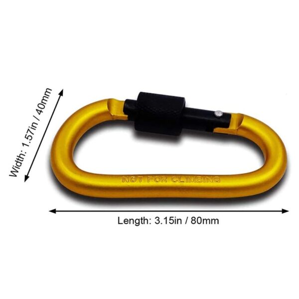 Aluminum D-ring lock key - Image 4