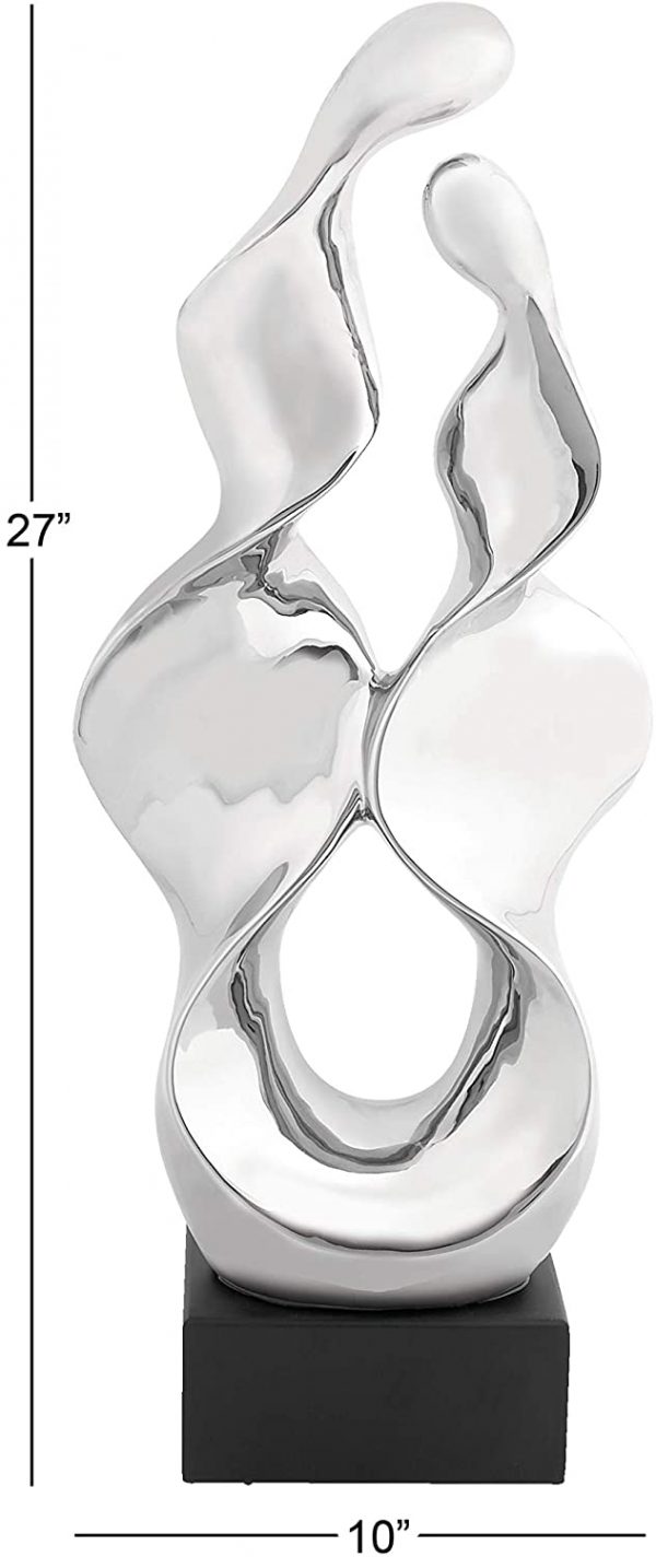Deco 79 Ceramic Abstract - Image 4