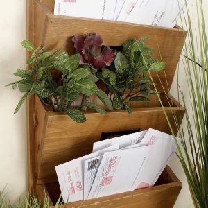 Wood Wall Letter Holder