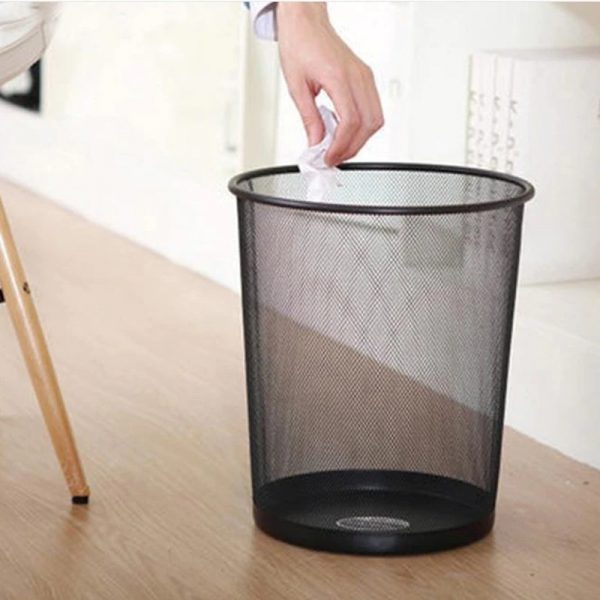 Metal Mesh Wastebasket